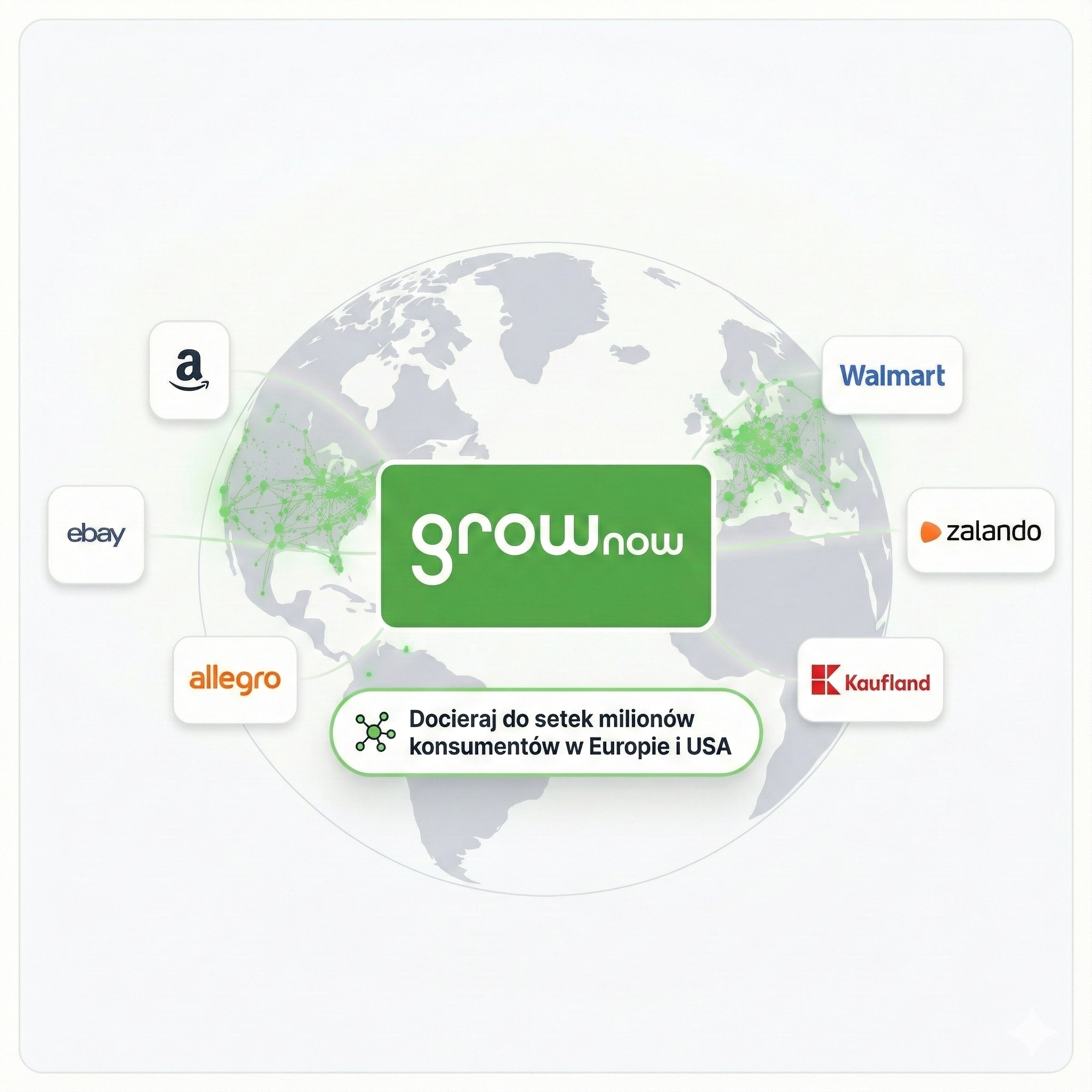 GrowNow Globalna sieć sprzedaży - Amazon, Zalando, Walmart, Allegro